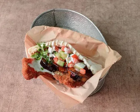 Pita Oh Mama con pollo crujiente